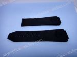 Hublot Replica Watch Straps Replacement: Hublot Geneve Black Smooth Rubber Band 22mm
